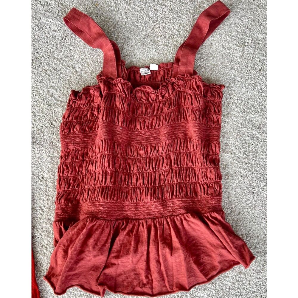 NWOT Melrose & Market Crochet Camisole Rusty Orange Sz L